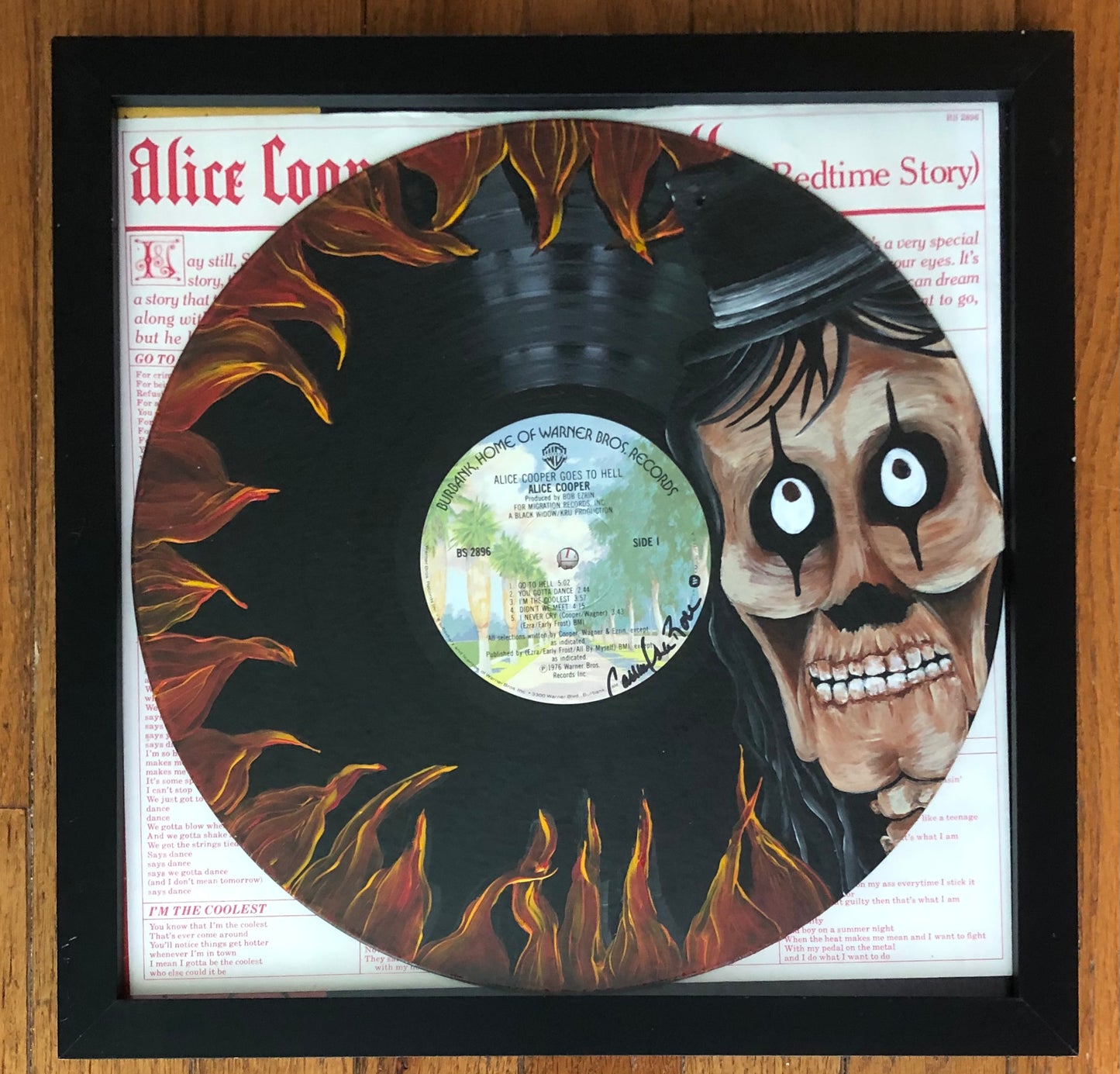 Alice Cooper "Alice Cooper Goes To Hell" - VINYL ARTWORK