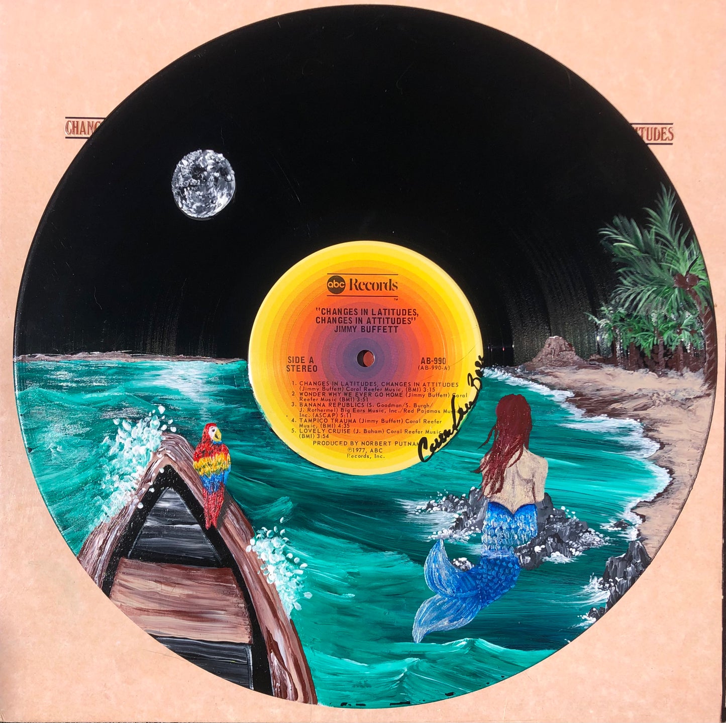 Jimmy Buffet "Changes In Latitude, Changes In Attitude" - VINYL ARTWORK