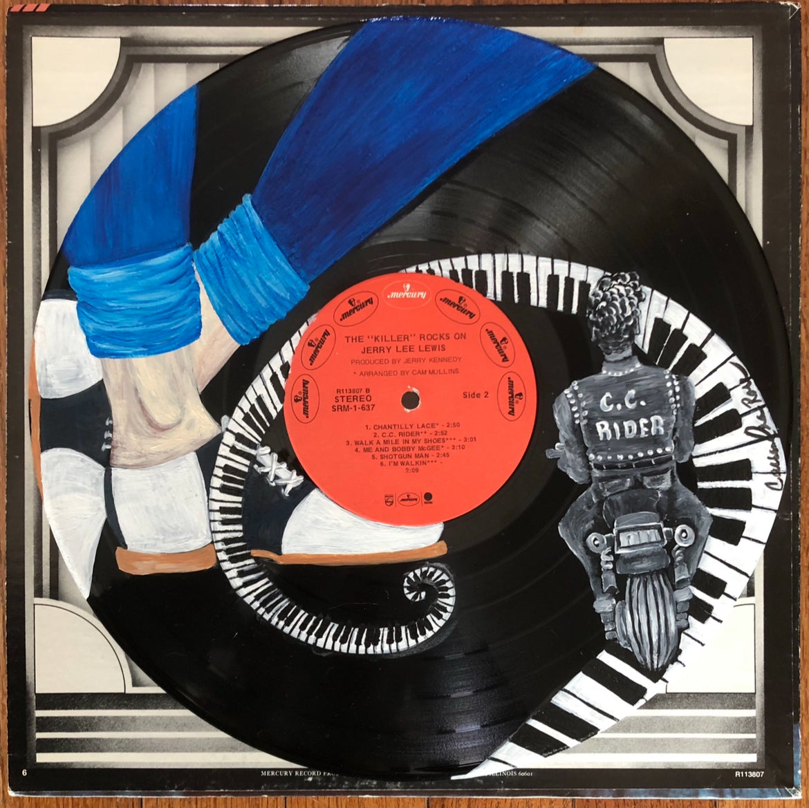 Jerry Lee Lewis "CC Rider" Vinyl Artwork