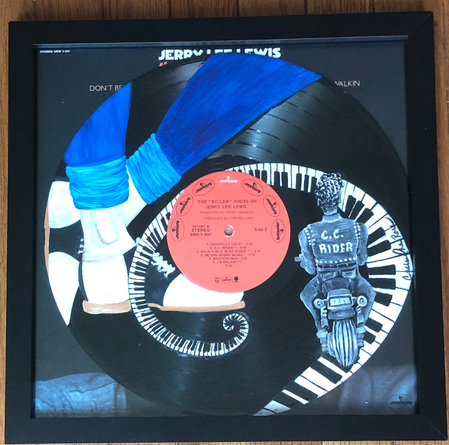 Jerry Lee Lewis "C.C. Rider" - VINYL ARTWORK
