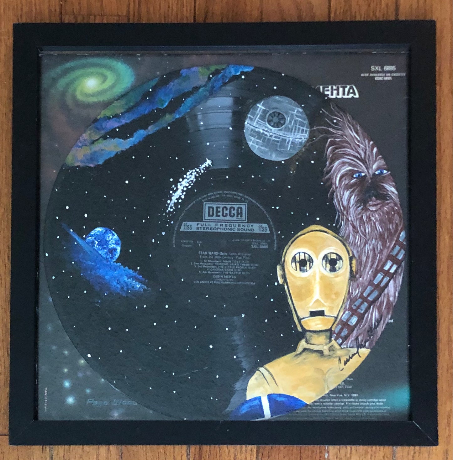 Star Wars "Death Star In Galaxy" - VINYL ARTWORK