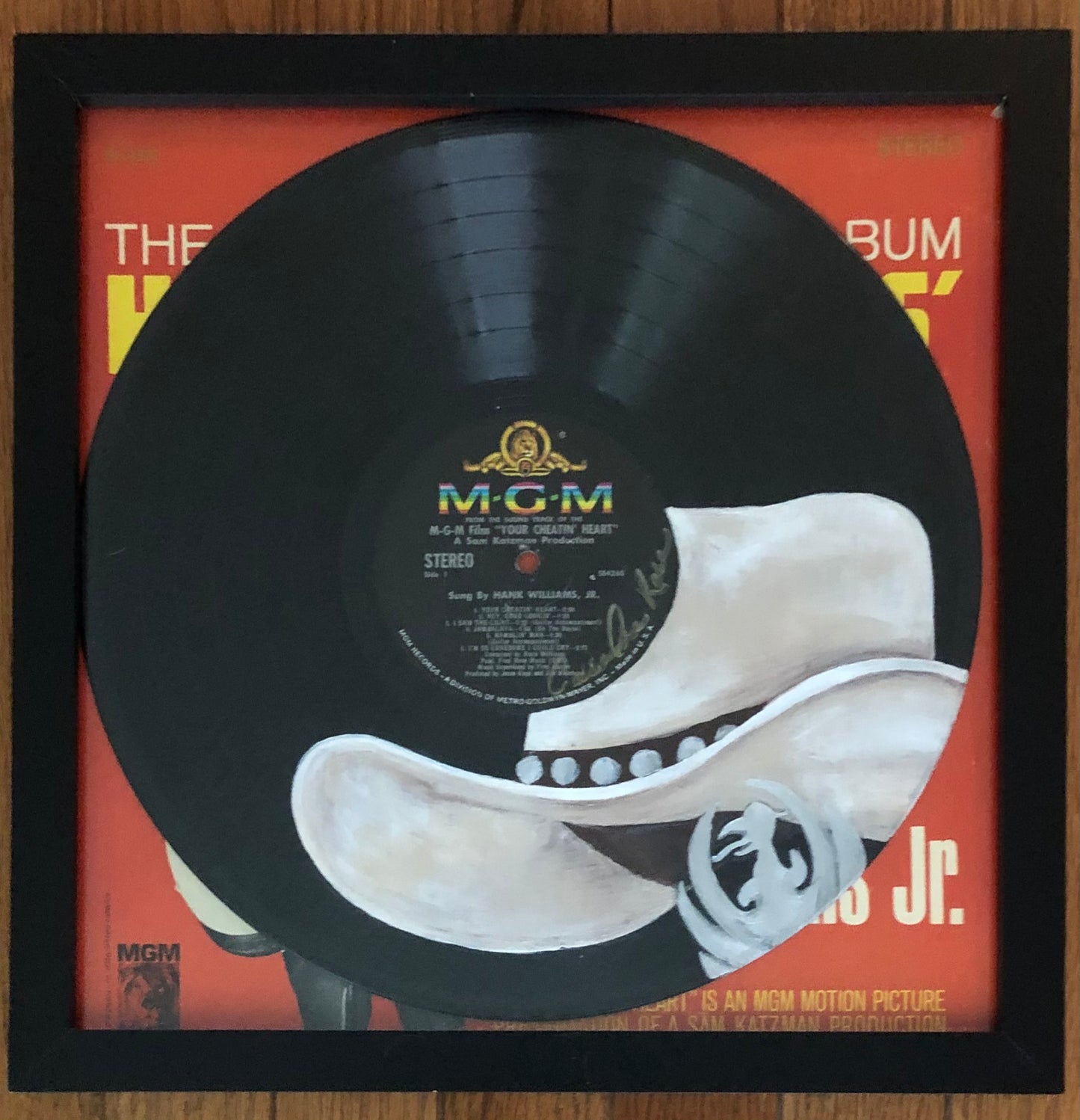 Hank Williams Jr. "Your Cheatin' Heart" - VINYL ARTWORK